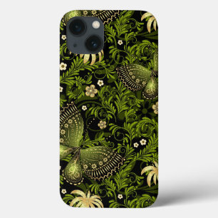 Spring Green-gold Pattern iPhone 13 Case