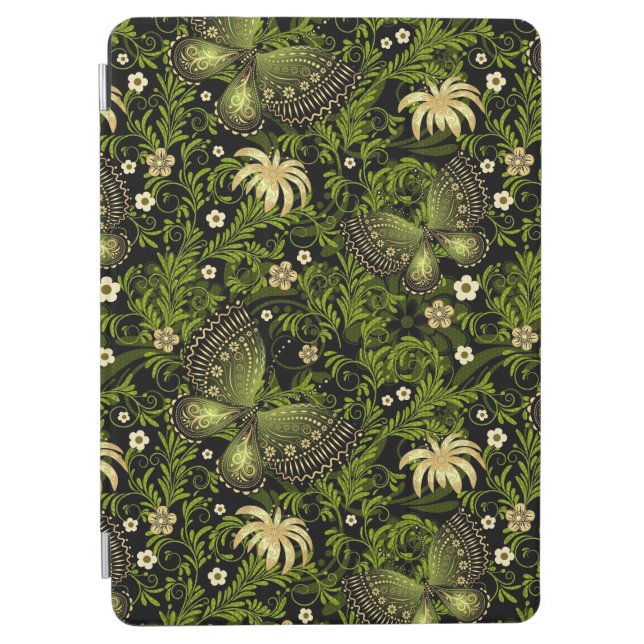 Spring Green-gold Pattern iPad Air Cover (Front)