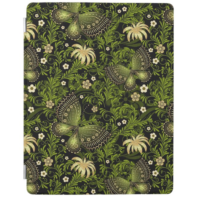 Spring Green-gold Pattern iPad Air Cover (Front)