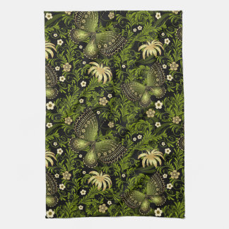 Spring Green-gold Pattern Kitchen Towel