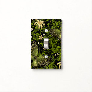 Spring Green-gold Pattern Light Switch Cover