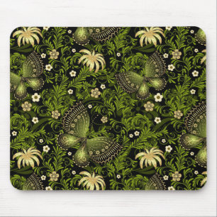 Spring Green-gold Pattern Mouse Pad