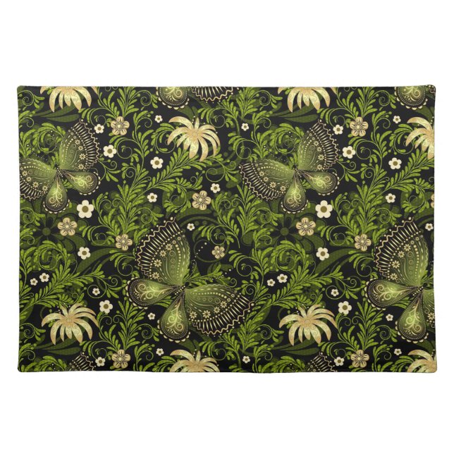 Spring Green-gold Pattern Placemat (Front)