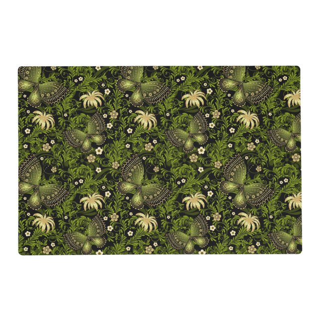 Spring Green-gold Pattern Placemat (Front)