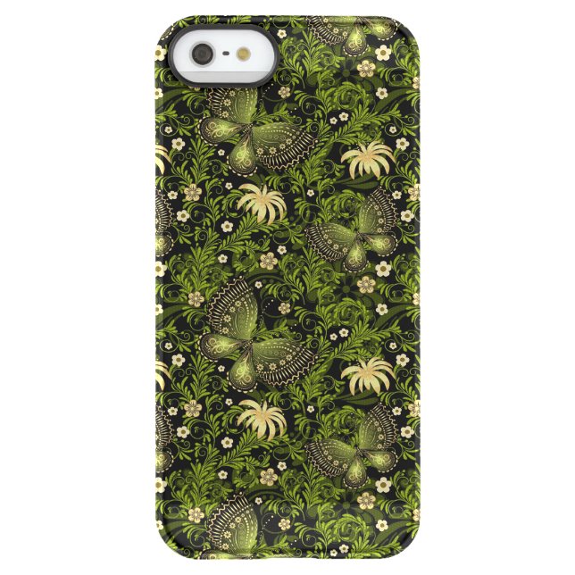 Spring Green-gold Pattern Uncommon iPhone Case (Back)