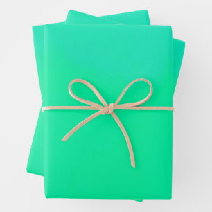 Spring Green Gradient Wrapping Paper Sheets