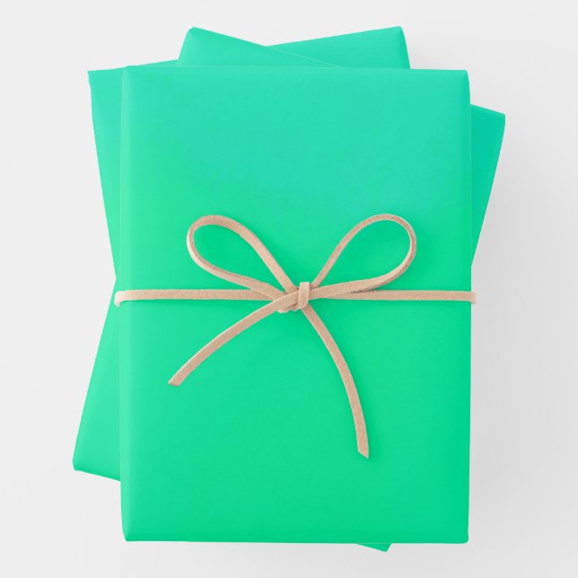 Spring Green Gradient  Wrapping Paper Sheets (In situ)