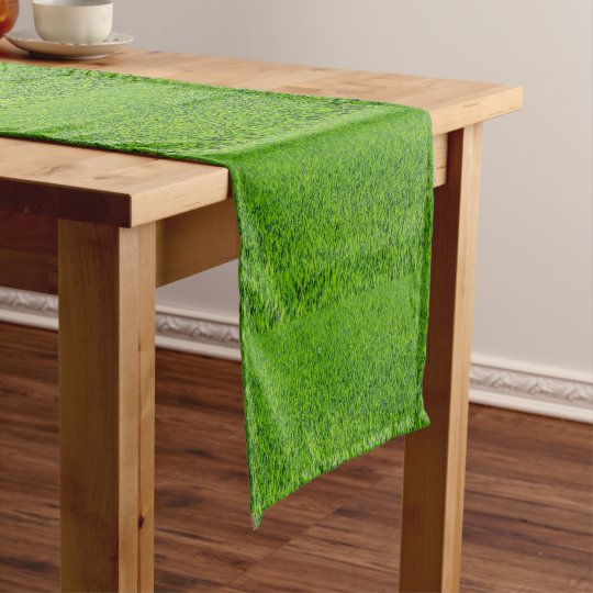Spring Green Grass Table Runner