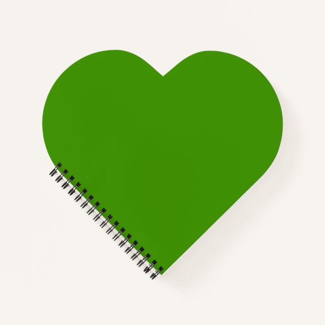 Spring Green Heart Notebook (Front)
