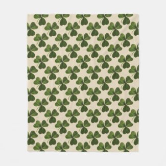 Spring Green Irish Shamrock Pattern