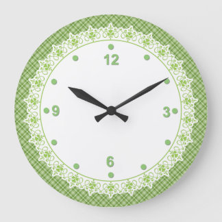 Spring Green Kitchen Wall Clock