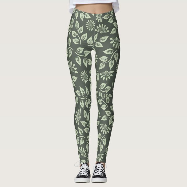 Spring Green Leggings (Front)