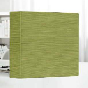 Spring Green Linen Fabric Texture Simple Blank 3 Ring Binder