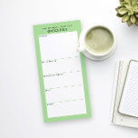 Spring Green Minimal Simple Grocery Shopping List Magnetic Notepad<br><div class="desc">Write your grocery list on this magnetic note pad for an easy way to plan your route through the store while shopping. The magnetic back sticks on your fridge, metal pantry door or whiteboard command center. The simple, modern layout in fresh, pale spring green, black and white with sans serif...</div>