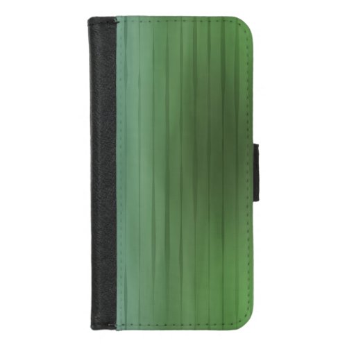 Spring Green Ombre Gradient Stripes iPhone 87 Wallet Case