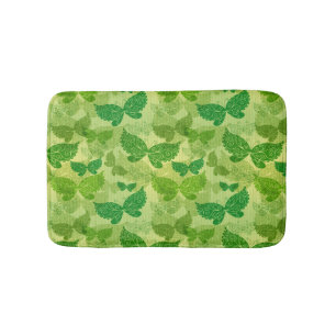 Spring Green Pattern Bath Mat