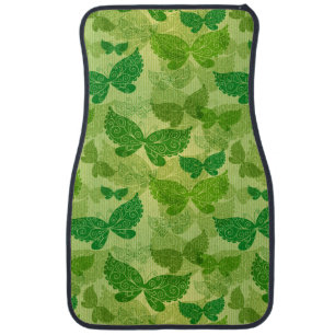 Spring Green Pattern Car Floor Mat