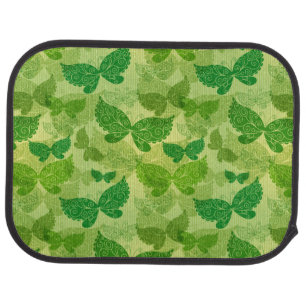 Spring Green Pattern Car Mat