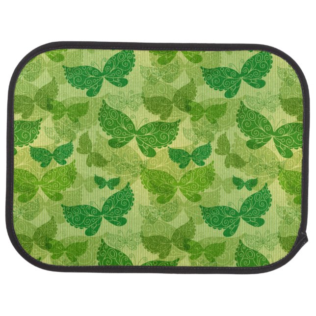 Spring Green Pattern Car Mat (Rear)