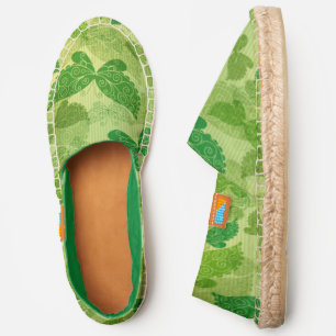 Spring Green Pattern Espadrilles