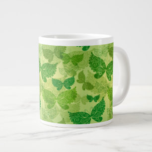 Spring Green Pattern Giant Coffee Mug