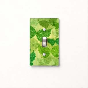 Spring Green Pattern Light Switch Cover
