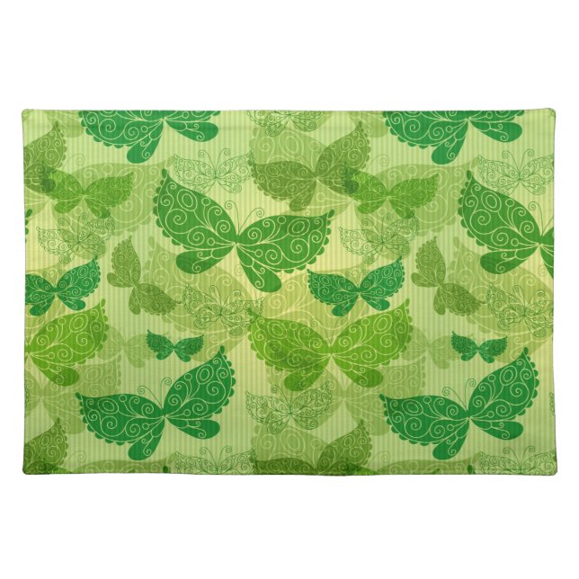 Spring Green Pattern Placemat (Front)