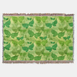 Spring Green Pattern Throw Blanket