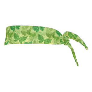 Spring Green Pattern Tie Headband