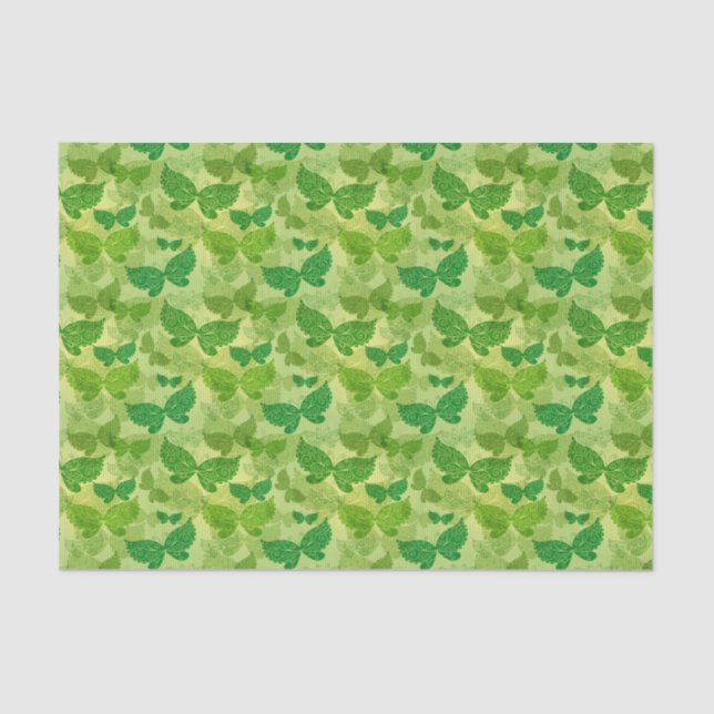 Spring Green Pattern Tissue Paper (Front)