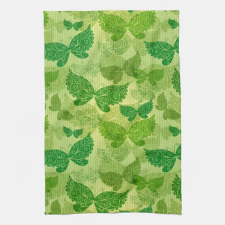 Spring Green Pattern Towel