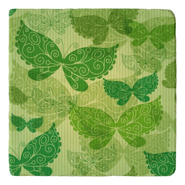 Spring Green Pattern Trivet (Front)