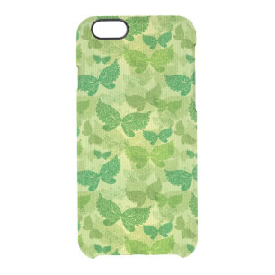 Spring Green Pattern Clear iPhone 6/6S Case