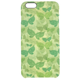 Spring Green Pattern Clear iPhone 6 Plus Case