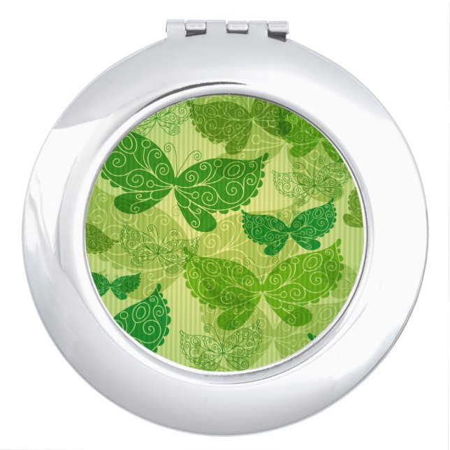 Spring Green Pattern Vanity Mirror (Front)