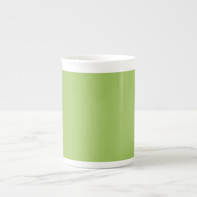 Spring Green, Plain Light Green, Solid Light Green Bone China Mug (Front)