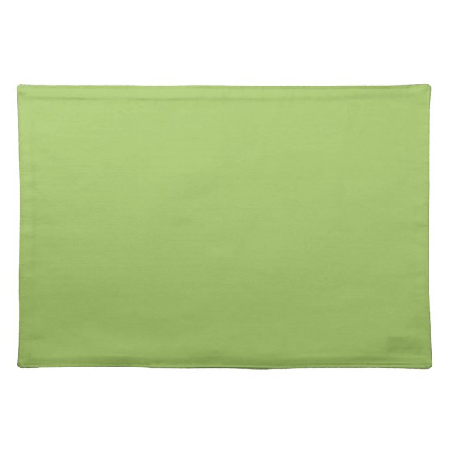 Spring Green, Plain Light Green, Solid Light Green Cloth Placemat (Front)