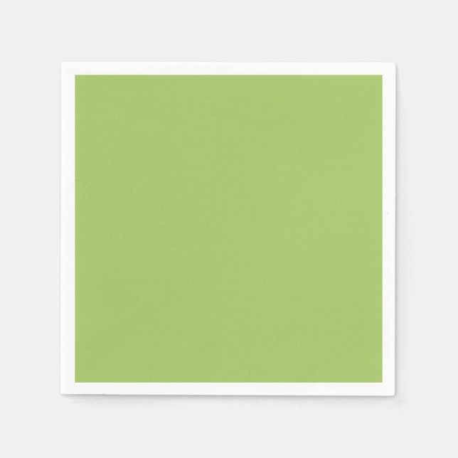 Spring Green, Plain Light Green, Solid Light Green Napkins (Front)