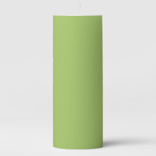 Spring Green, Plain Light Green, Solid Light Green Pillar Candle