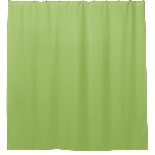 Spring Green, Plain Light Green, Solid Light Green Shower Curtain (Front)