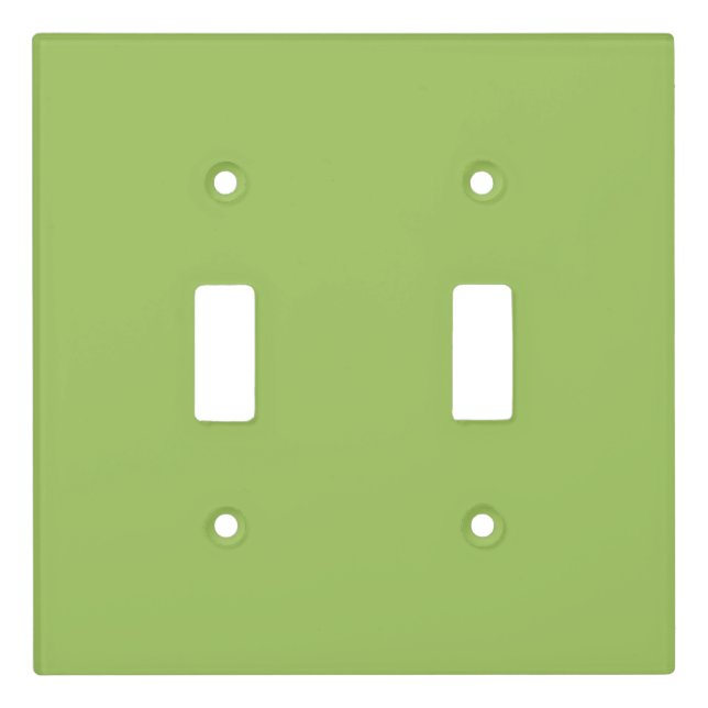 Spring Green, Plain Light Green, Solid Light Green Switch Cover (Front)