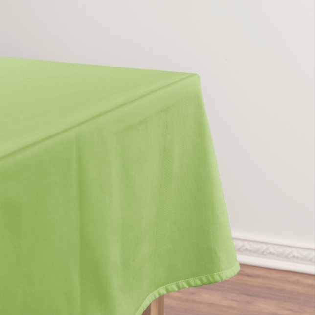 Spring Green, Plain Light Green, Solid Light Green Tablecloth (In Situ)
