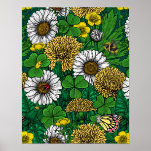 Spring green poster