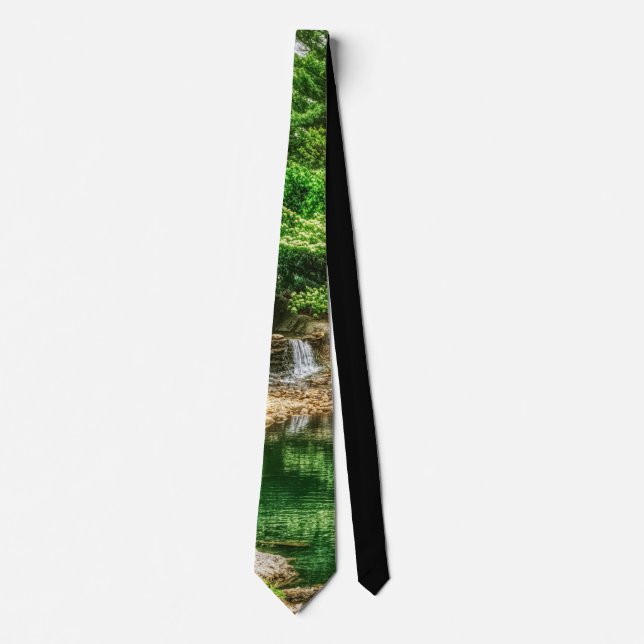 Spring Green Reflections Neck Tie (Front)
