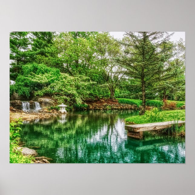 Spring Green Reflections Poster (Front)