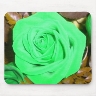 Spring Green Rose Mouse Pad