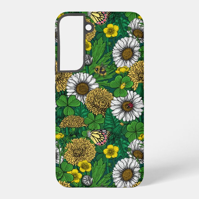 Spring green samsung galaxy case (Back)