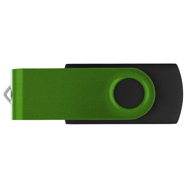 Spring Green, Simple Solid Color Flash Drive (Back)