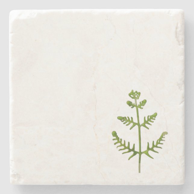 spring green  stone coaster (Front)