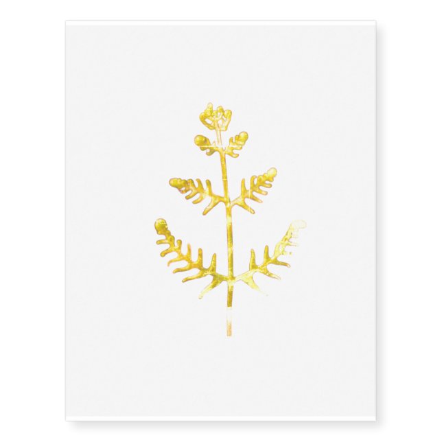 spring green  temporary tattoos (Front)